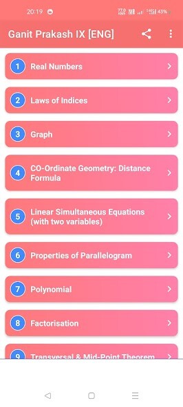 Run android online APK Ganit Prakash IX [ENG Medium] from MyAndroid or emulate Ganit Prakash IX [ENG Medium] using MyAndroid